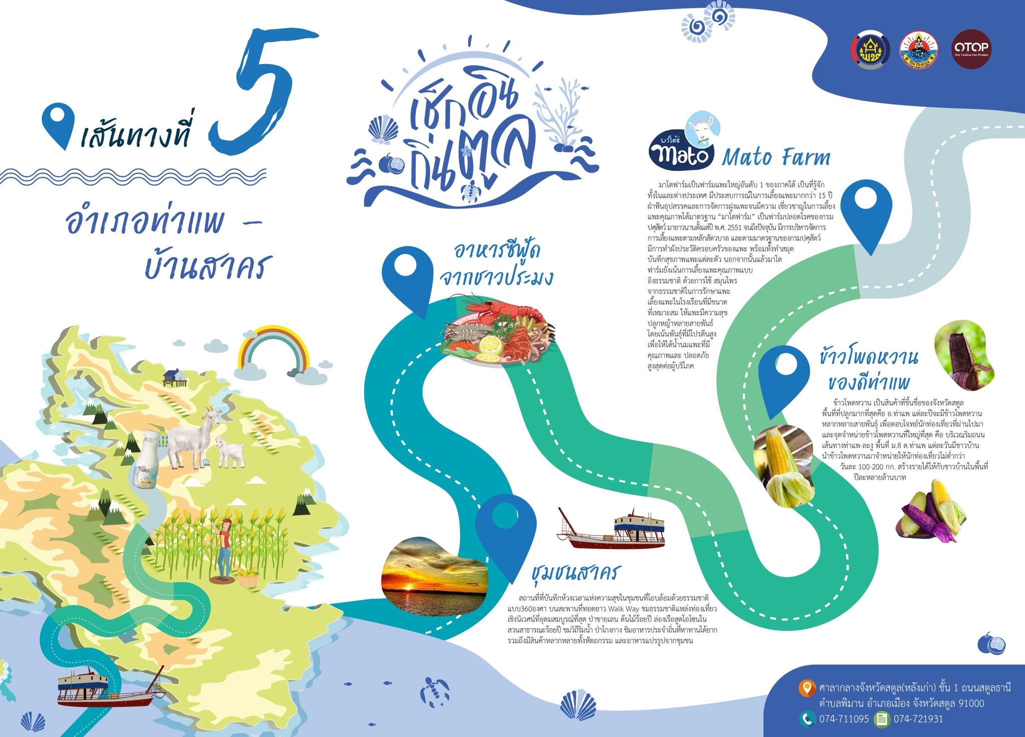 8 new tourism routes at Satun