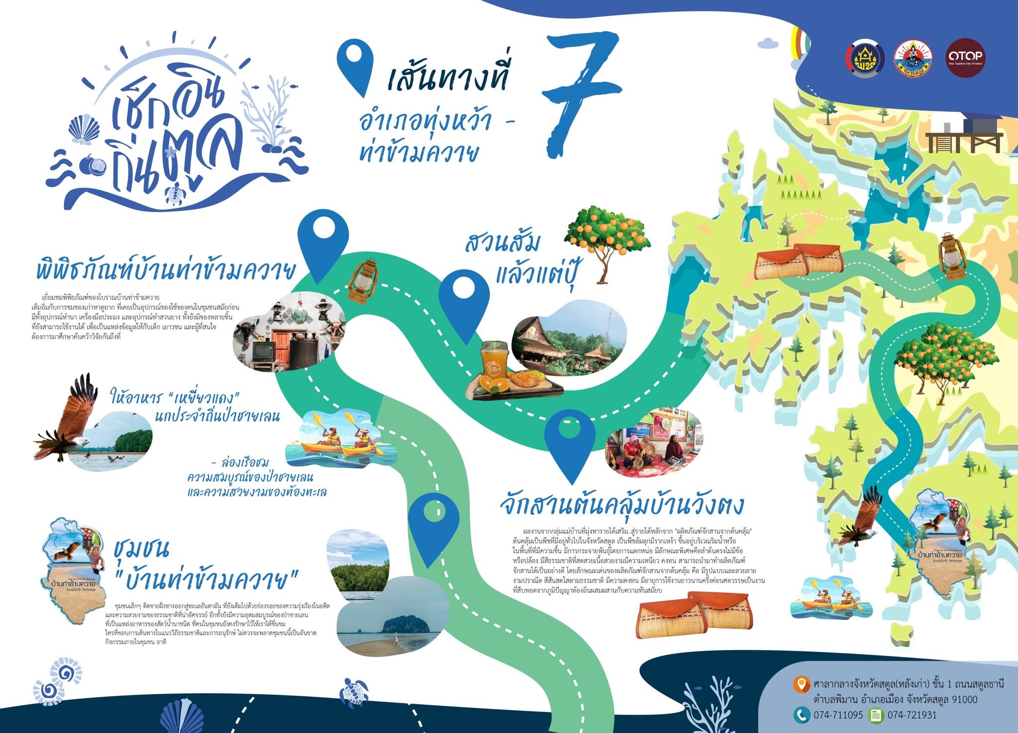 8 new tourism routes at Satun