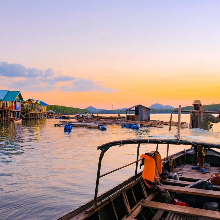 Baan Sam Chong Nuea Community Based Tourism Activities - Taking the canoe to explore Phangnga Bay